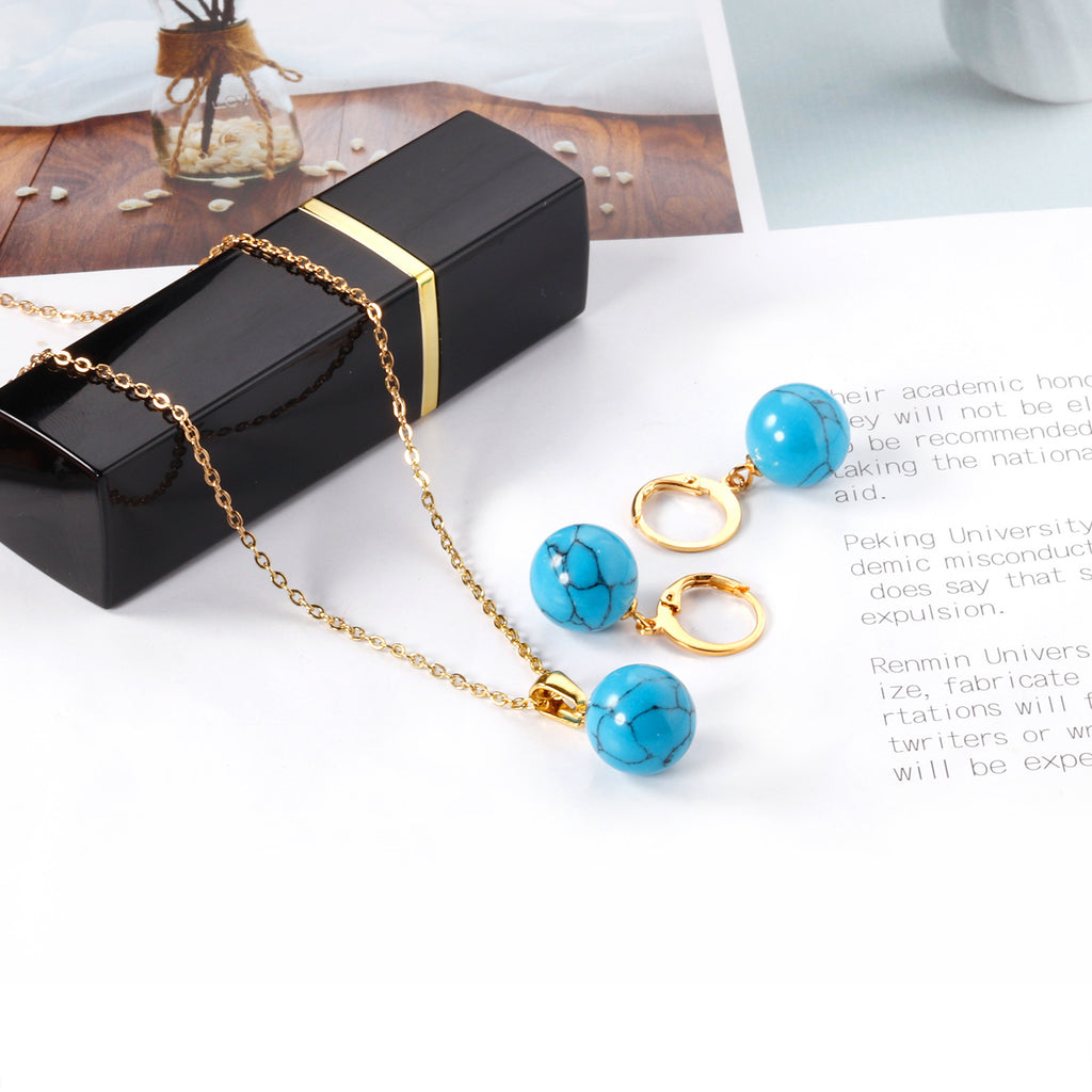 Damen Schmuckset mit eleganten Perlenanhängern Shop Nory