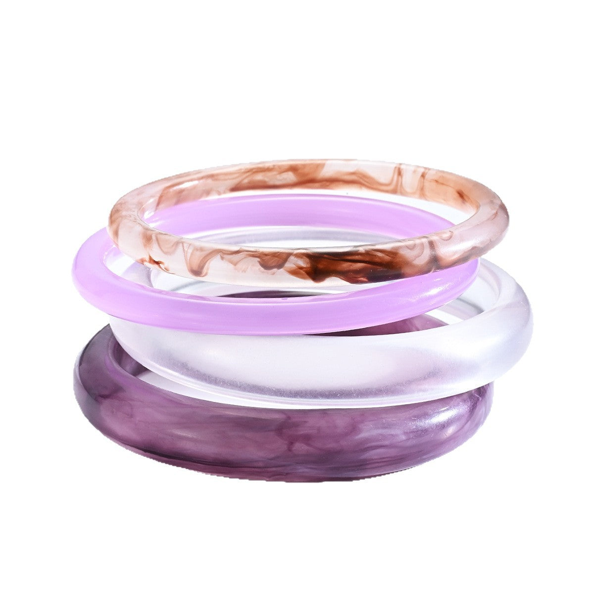 Damen Modeschmuck Armband-Set mit trendigen Acrylringen Shop Nory