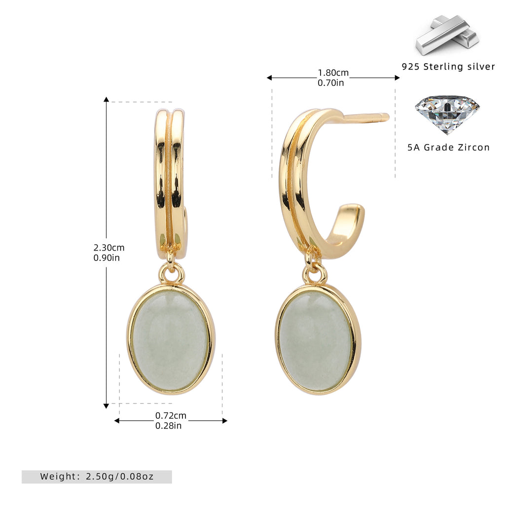 Damen Ohrhänger mit geschwungenem Design aus 925 Sterling Silber Shop Nory