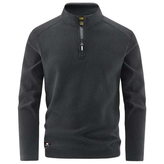 Herren Thermo‑Fleecepullover mit kurzem Reißverschluss und Stehkragen Shop Nory