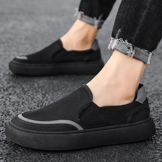 Herren Minimalistischer Strick-Slip-On mit reflektierenden Details und Komfortplateau Shop Nory