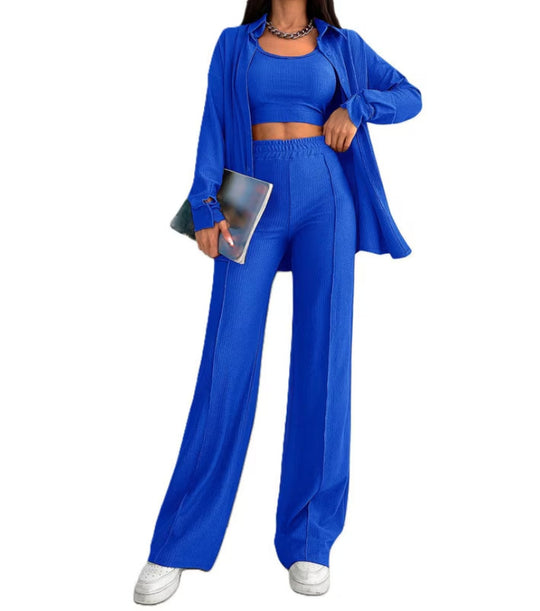 Damen Lässiges Zweiteiliges Set mit weitem Schnitt Shop Nory