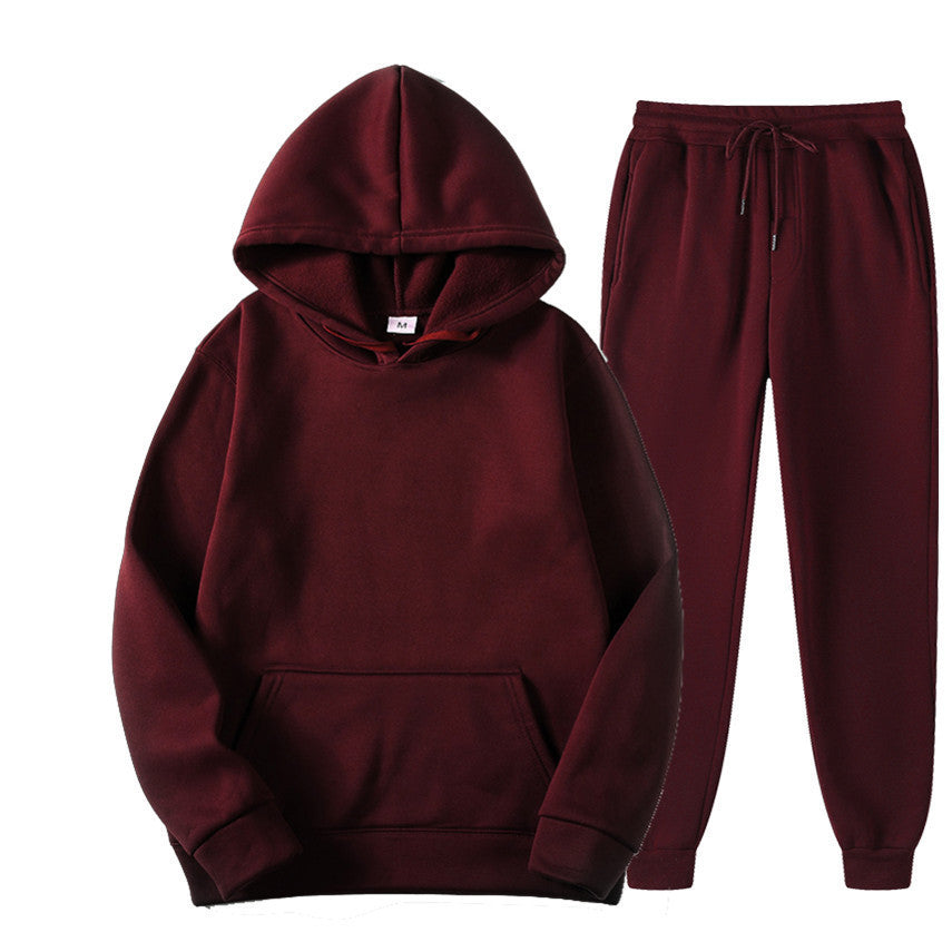 Unisex nan gemütliches Hoodie-Jogginganzug-Set mit Kängurutasche, elastischem Tunnelzugbund und gerippten Bündchen Shop Nory