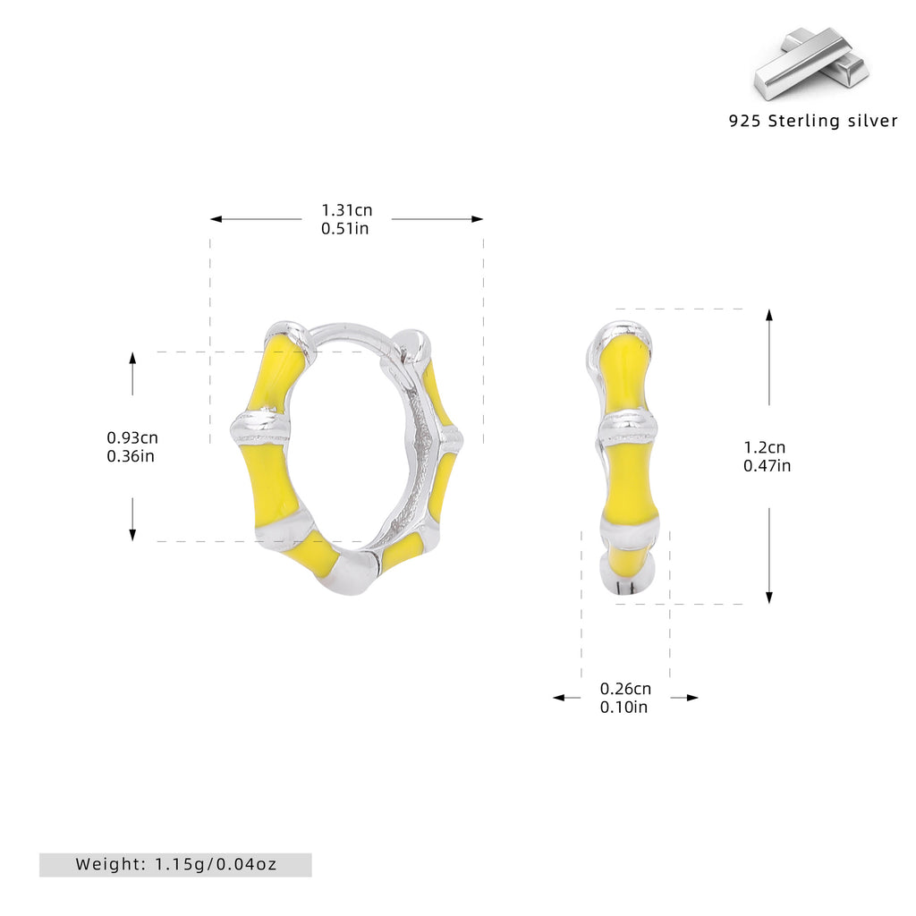 Damen Ohrstecker im modernen Bambusdesign Shop Nory