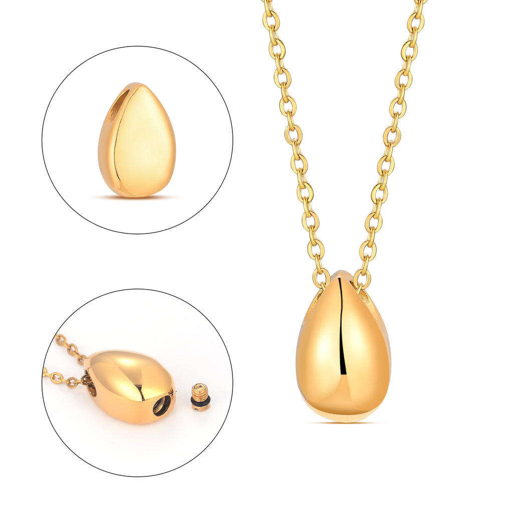 Damen elegante Tropfenanhänger Halskette Shop Nory