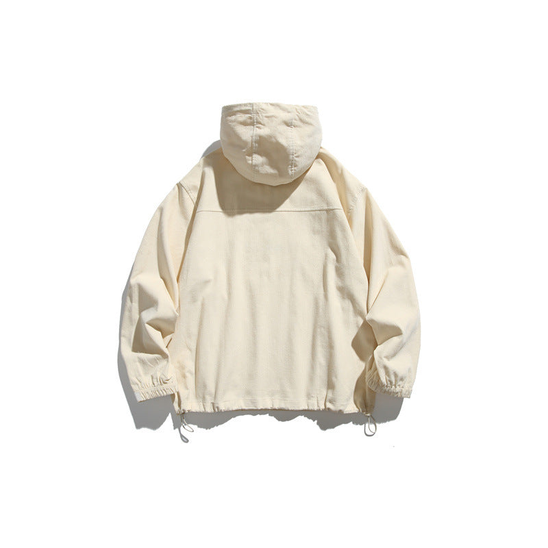 Unisex Oversize Kapuzen-Anorak mit Halbzip, Tunnelzug und Reißverschlusstaschen Shop Nory