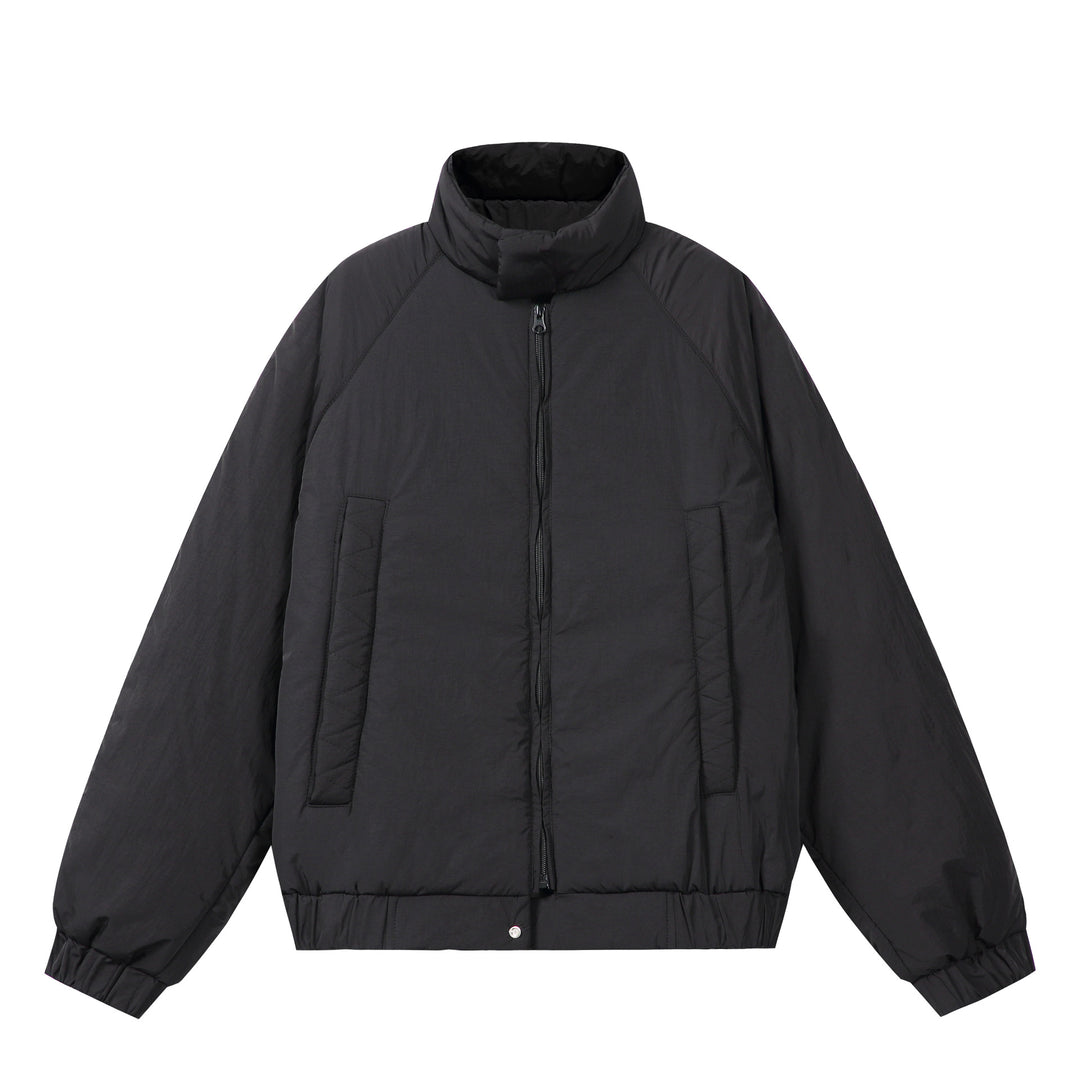 Unisex Boxy-wattierte Kurzjacke mit voluminösem Funnelkragen Shop Nory