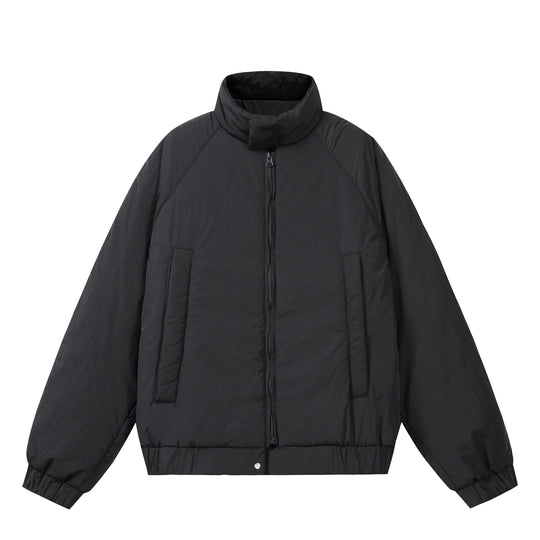 Unisex Boxy-wattierte Kurzjacke mit voluminösem Funnelkragen Shop Nory