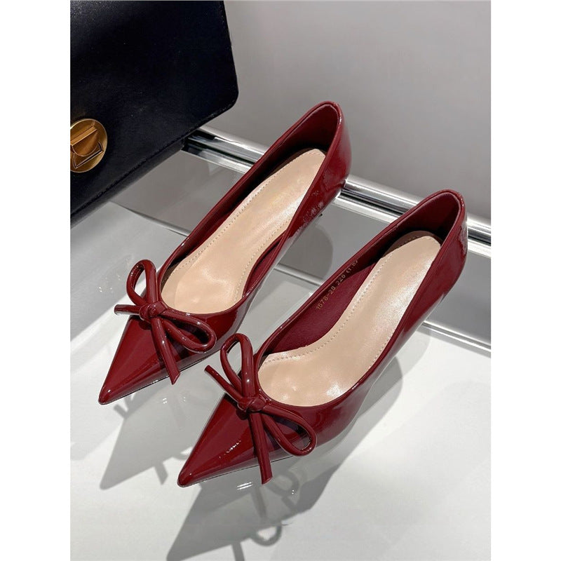 Damen High Heel Schuhe mit elegantem Schleifenakzent