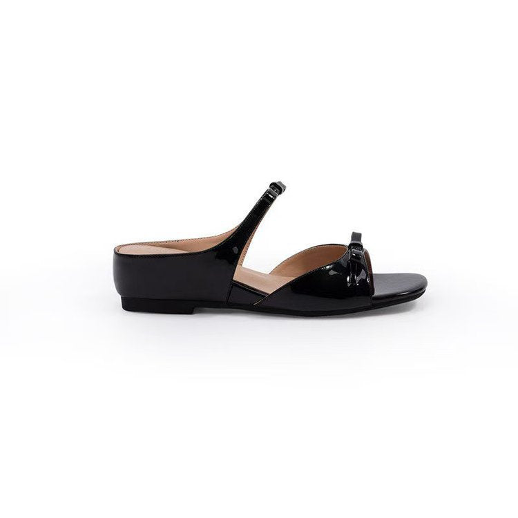 Damen elegante Sling-Pantoletten mit verstellbarem Riemen und komfortablem Fußbett