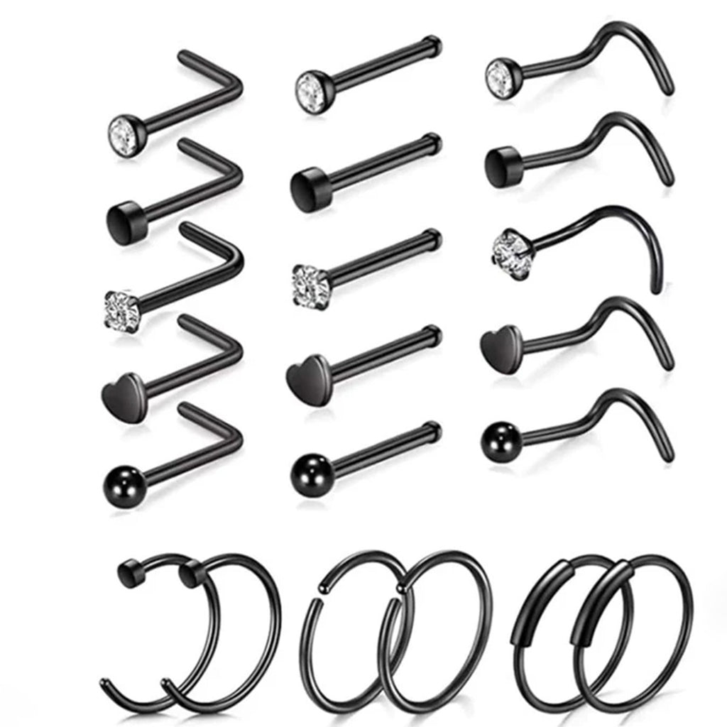Damen Ohrstecker-Set mit verschiedenen Designs und funkelnden Elementen Shop Nory