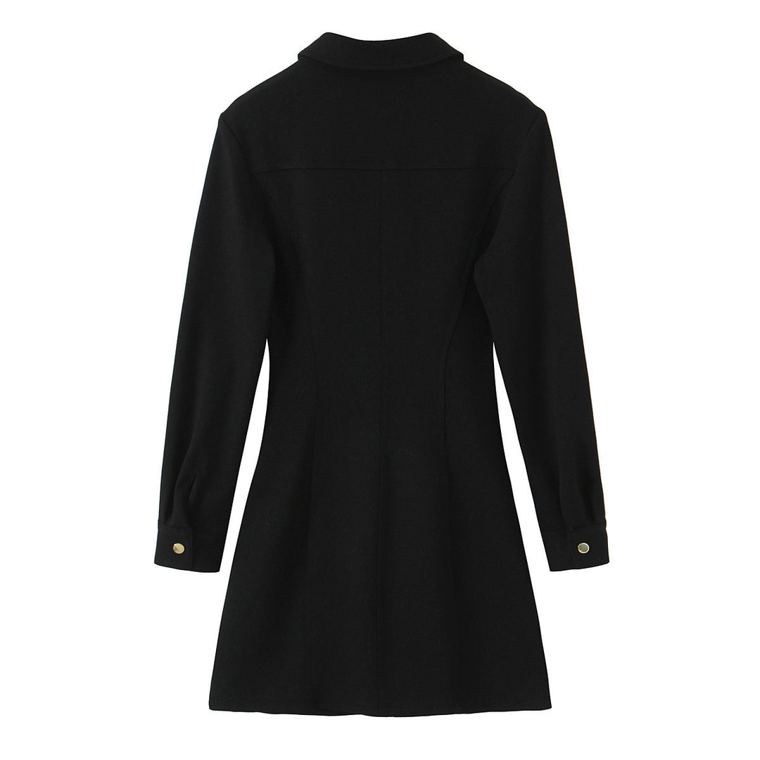 Damen Hemdblusenkleid mit Zierknopfleiste, Brusttaschen und Taillenraffung Shop Nory