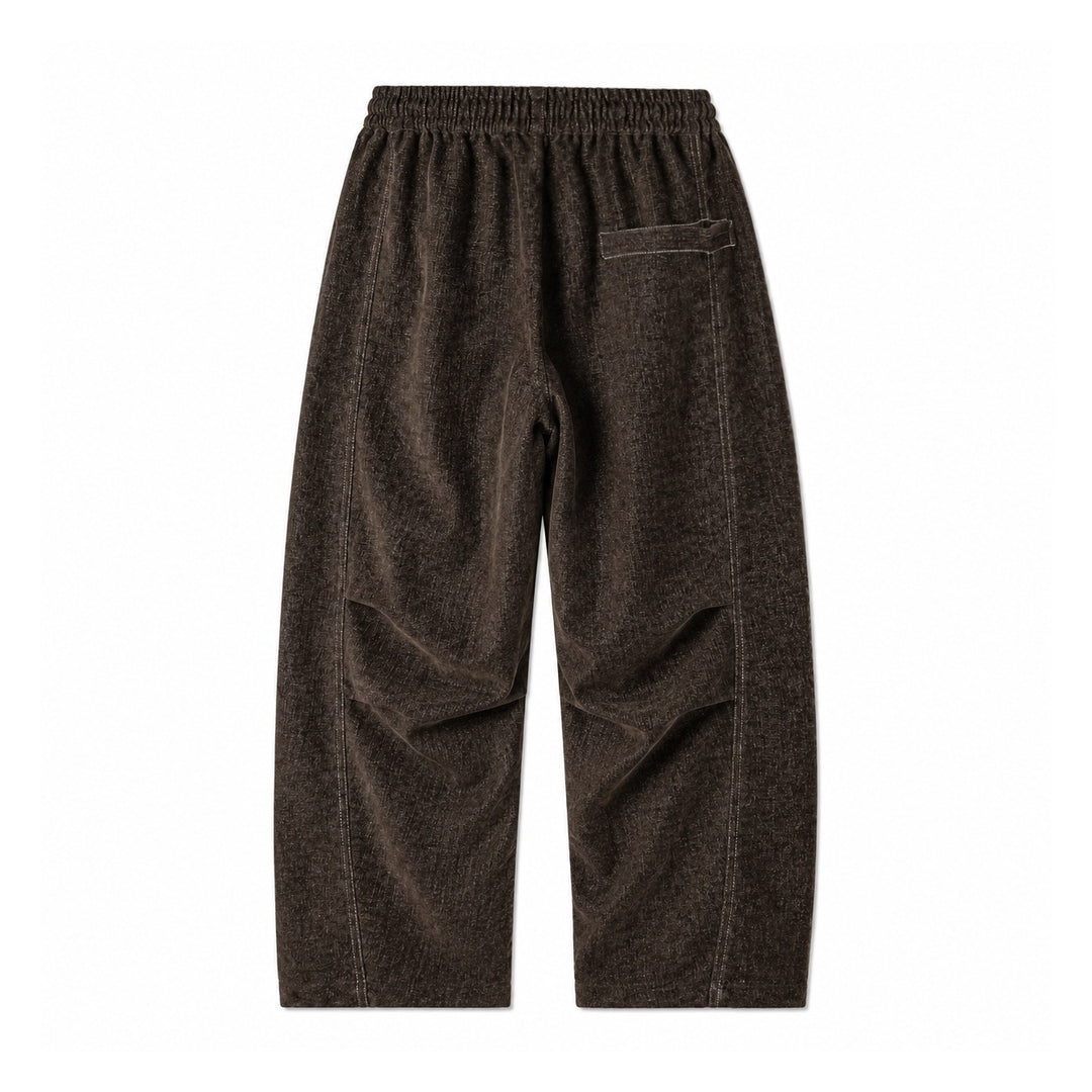 Damen Locker geschnittene Cropped-Hose mit hohem elastischem Bund und Kordelzug aus strukturierter Leinenmischung Shop Nory