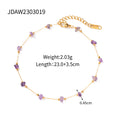 Damen Armband mit unregelmäßigen Amethyststeinen und elegantem goldfarbenem Design Shop Nory