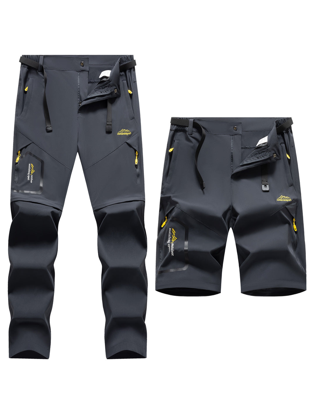 Herren Technische Softshell Zipp‑Wanderhose mit abnehmbaren Beinen und verstellbarem Gürtel Shop Nory