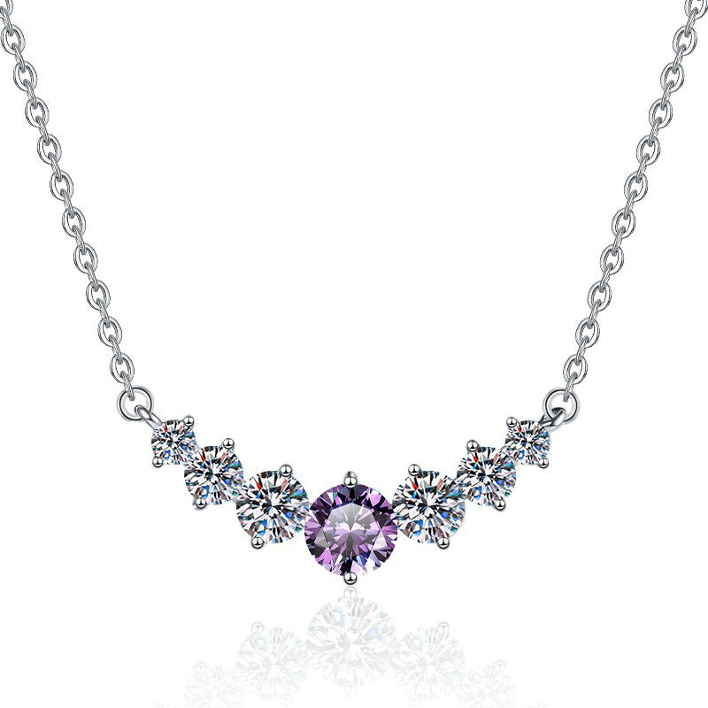 Damen Halskette mit funkelnden Zirkonia und exklusivem Design Shop Nory