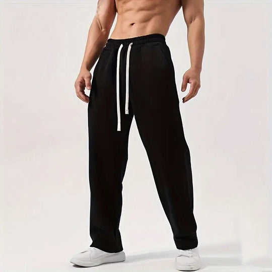 Herren nan locker sitzende Jogginghose aus Baumwollmischung mit elastischem Bund und Seitentaschen Shop Nory