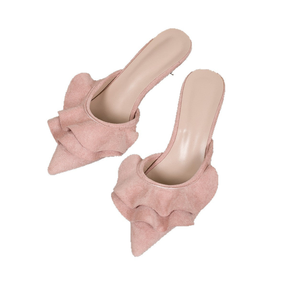 Damen Slingback Pumps mit eleganten Volant-Details