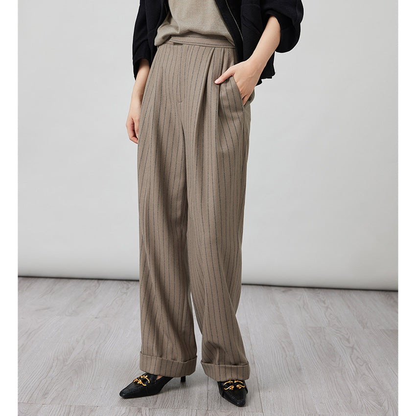 Damen Oversize Wollmantel im Clean‑Cut‑Design mit Reverskragen und verdeckter Knopfleiste Shop Nory