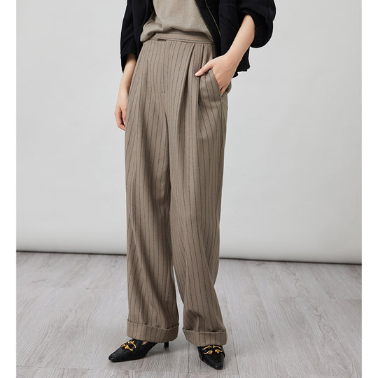 Damen Oversize Wollmantel im Clean‑Cut‑Design mit Reverskragen und verdeckter Knopfleiste Shop Nory