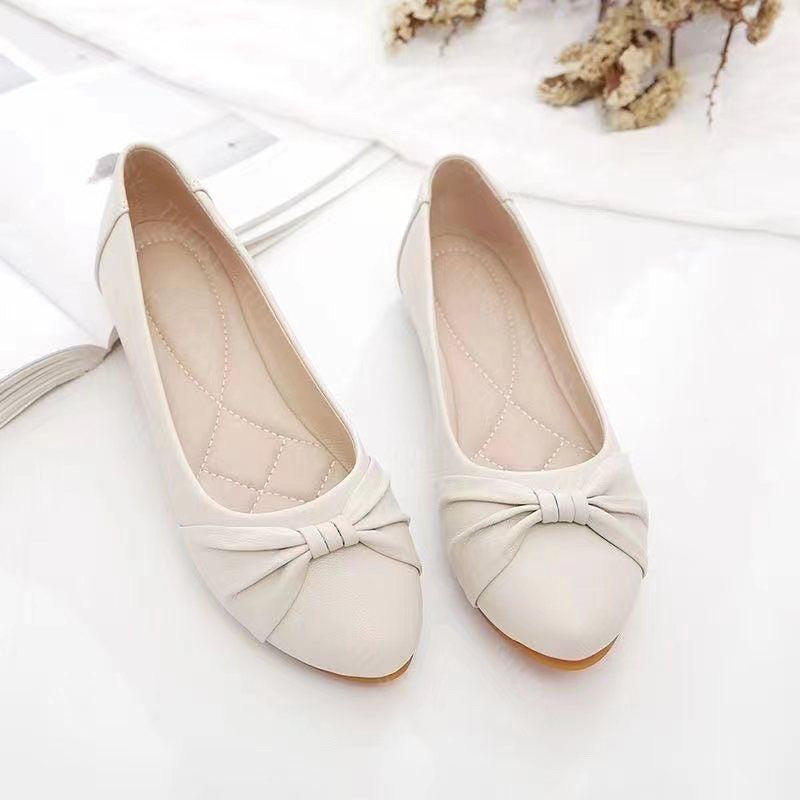 Damen Ballerinas mit modischem Knoten-Design und kuscheligem Innenfutter