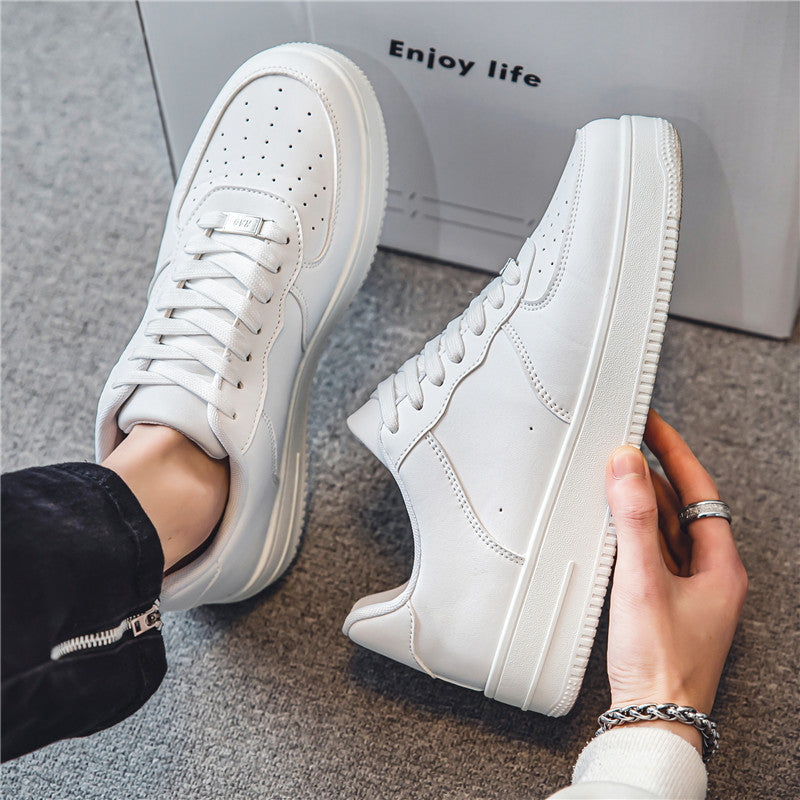 Damen Sportliche Sneakers mit atmungsaktivem Leder und rutschfester Laufsohle