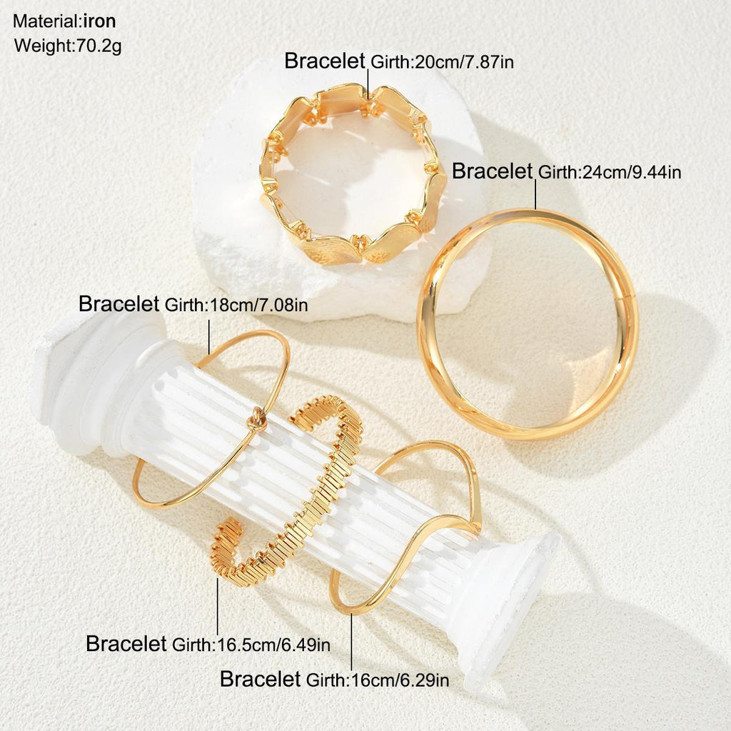Damen Armreifen-Set mit kunstvollen Blumenmustern und eleganten Designs Shop Nory