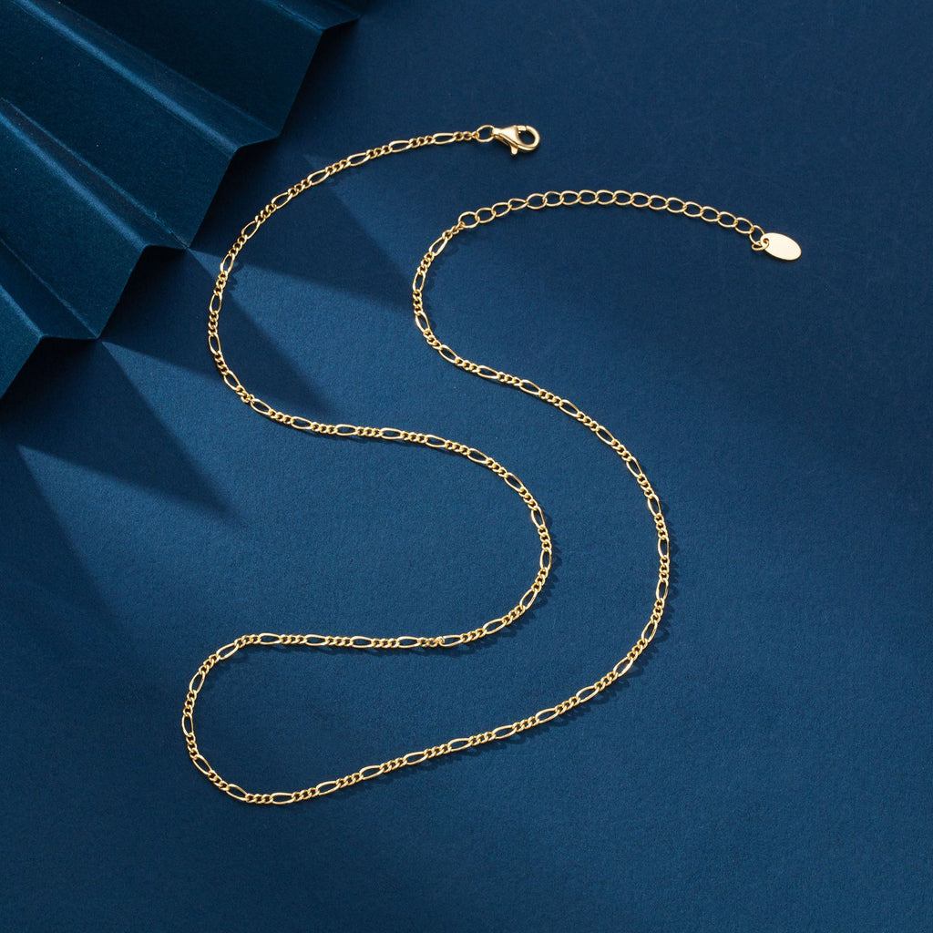 Damen Halskette mit modernen Gliederelementen aus 925 Sterling Silber Shop Nory