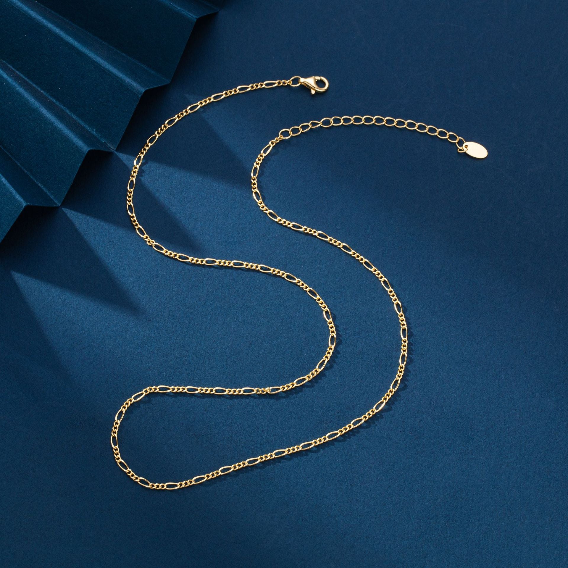 Damen Halskette mit modernen Gliederelementen aus 925 Sterling Silber Shop Nory