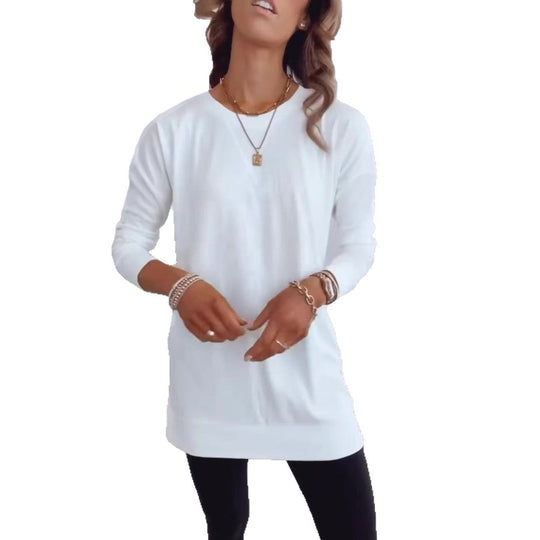Damen Langarmshirt aus atmungsaktiver Baumwolle