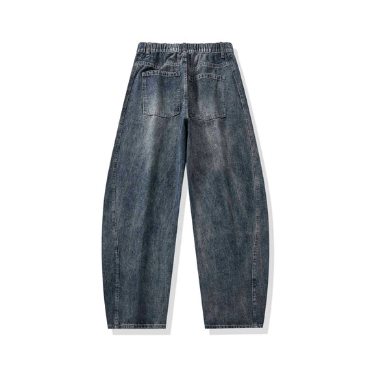 Damen Hochtaillierte Cropped-Jeans mit seitlichen Einsatznähten und weitem Bein Shop Nory