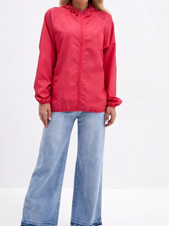 Damen Leichte Sportjacke mit Kapuze