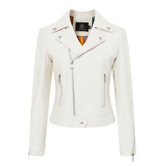 Damen Stylische Lederjacke im Biker-Stil Shop Nory