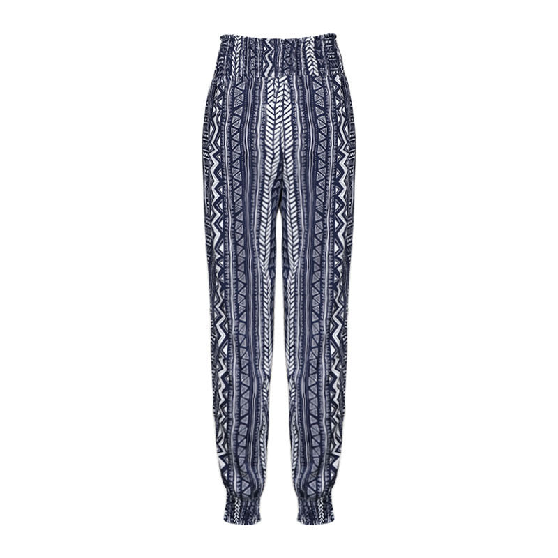 Damen Gemusterte Stretch-Hose Shop Nory