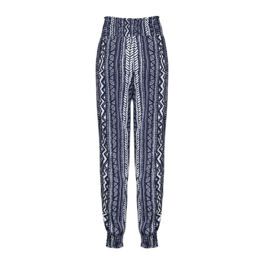 Damen Gemusterte Stretch-Hose Shop Nory