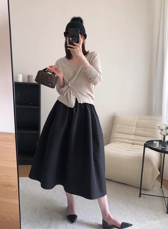 Damen Modische und elegante Faltenrock Shop Nory