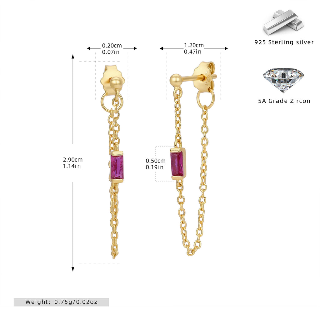 Damen Ohrringe mit luxuriösen Zirkonanhängern aus 925 Sterling Silber Shop Nory