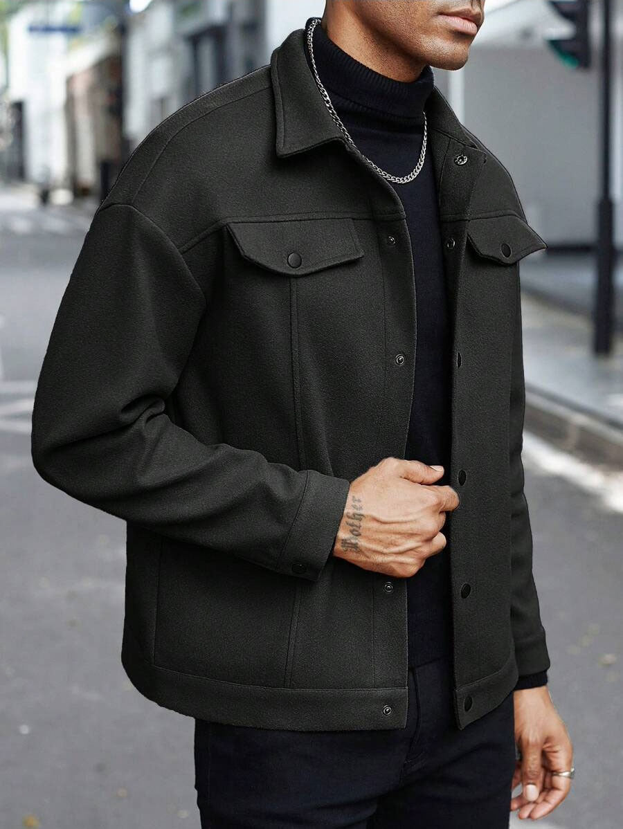 Herren moderne Freizeitjacke im lässigen Schnitt