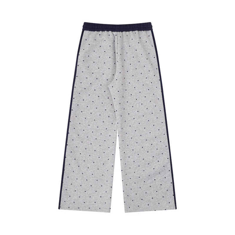 Damen Weite Relax‑Loungehose im Palazzo‑Schnitt mit Komfortbund, Kordelzug und seitlichen Kontraststreifen Shop Nory