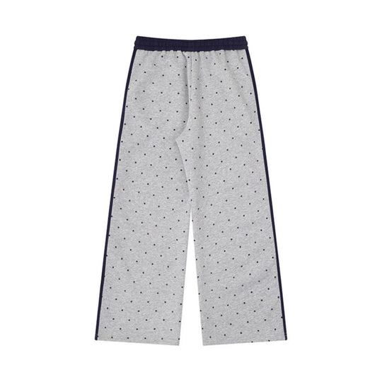 Damen Weite Relax‑Loungehose im Palazzo‑Schnitt mit Komfortbund, Kordelzug und seitlichen Kontraststreifen Shop Nory