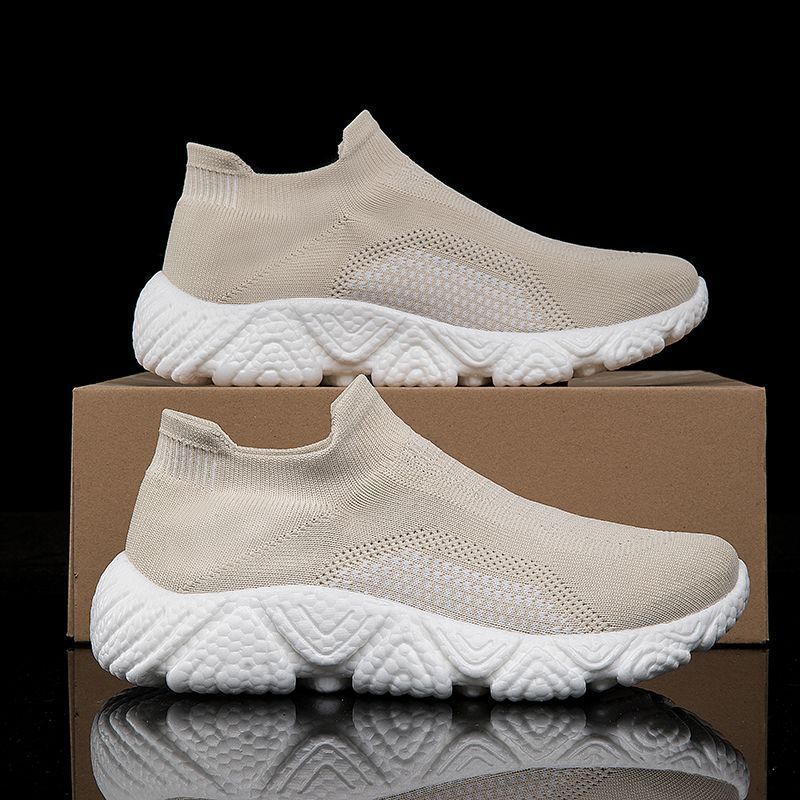 Damen Atmungsaktive Strick-Sneaker mit rutschfester Sohle
