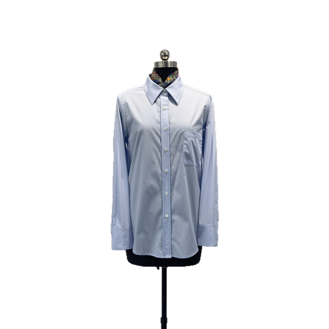 Damen Klassische Button-Down Hemdbluse Shop Nory