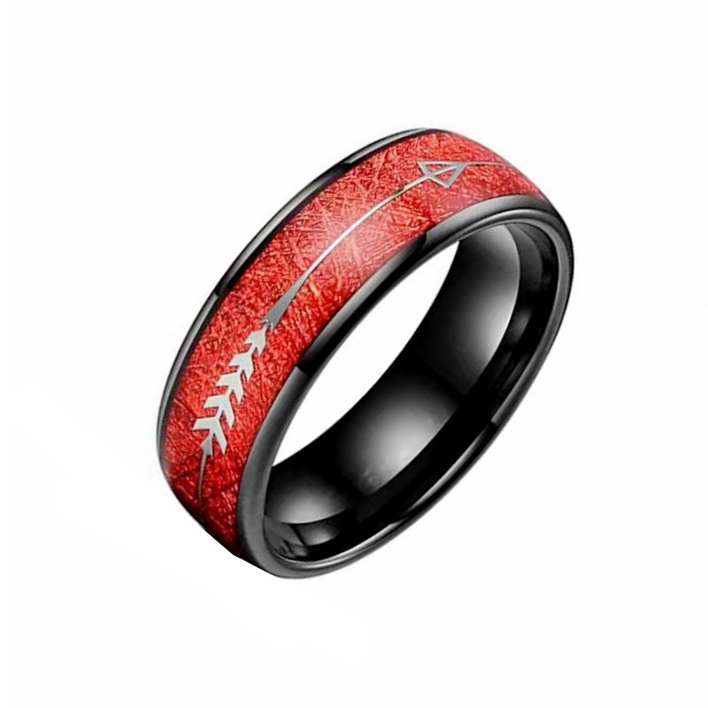 Herren Ring mit kunstvollem Pfeilmuster und innovativem Oberflächendesign Shop Nory