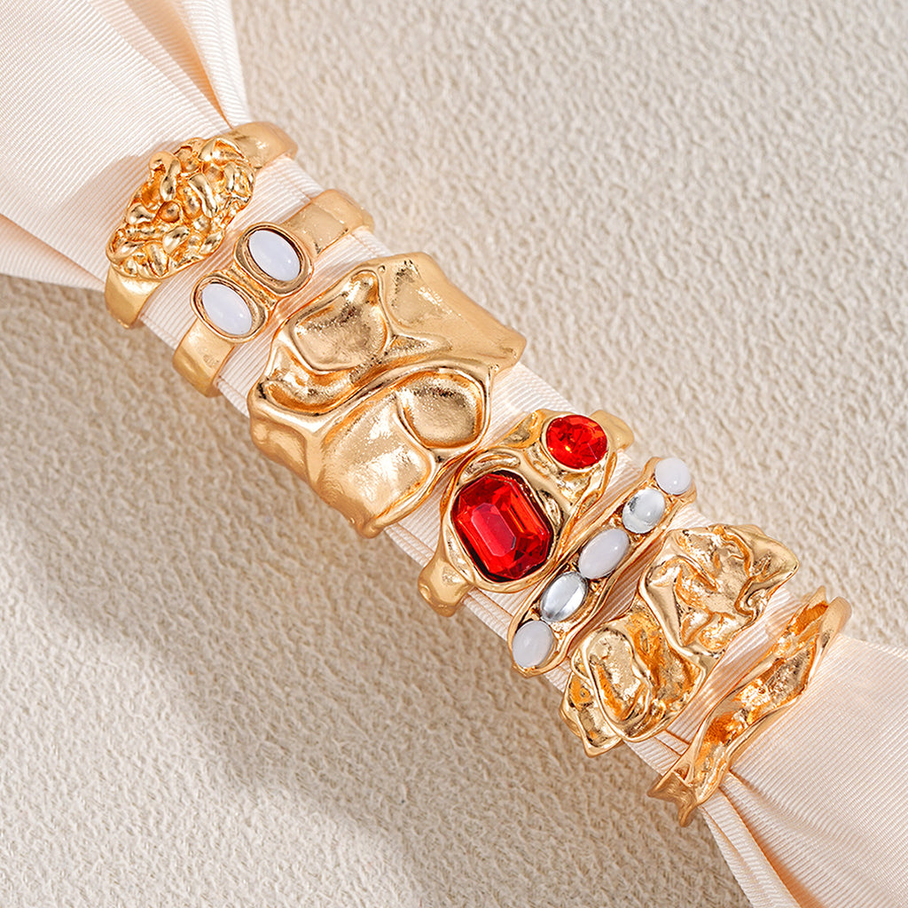 Damen Ring-Set mit kunstvollen Designs und funkelnden Akzenten Shop Nory