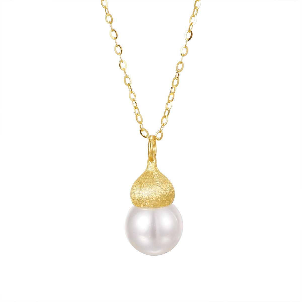 Damen elegante Halskette mit einzigartigem Perlenanhänger und goldener Detailverarbeitung Shop Nory