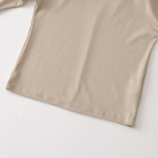Damen Lagen-Langarmshirt mit integriertem Spaghettiträger-Cami und weitem Rundhals Shop Nory