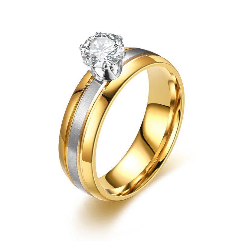 Herren Ring mit elegantem Zirkonia-Besatz und modernem Design Shop Nory