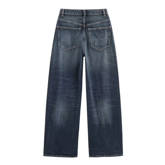 Damen Jeans mit hohem Bund und weitem Bein Shop Nory