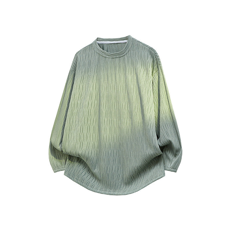 Unisex Oversize Strukturierter Rundhals-Pullover mit Ballonärmeln und abgerundetem Saum Shop Nory