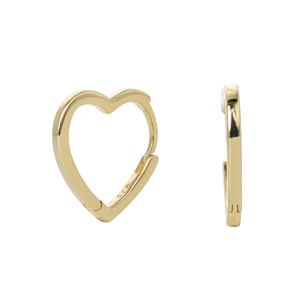 Damen Ohrringe in Herzform aus hochwertigem 925 Sterling Silber Shop Nory